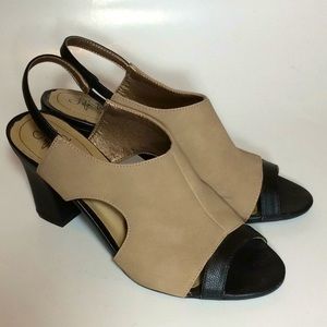 Life Stride Soft System Comfortable Open Toe Heels